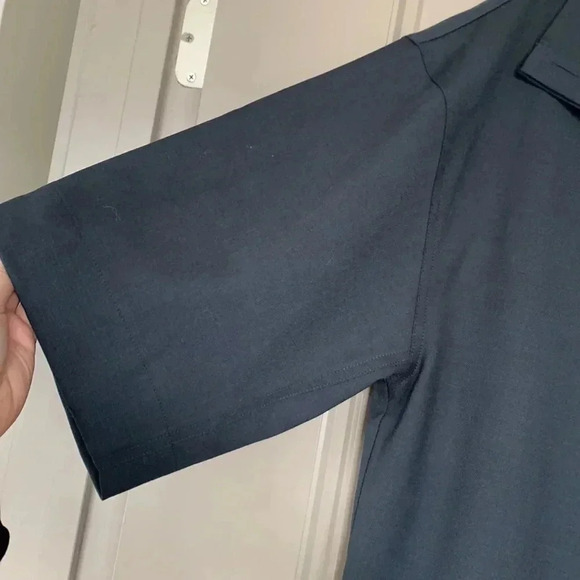 LE17SEPTEMBRE NAVY BLUE WOOL BLEND BLOUSE 8/38 - Picture 2 of 5